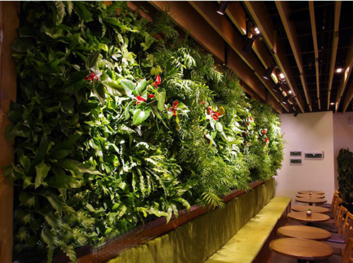 室内软装仿真植物墙的自然原生态